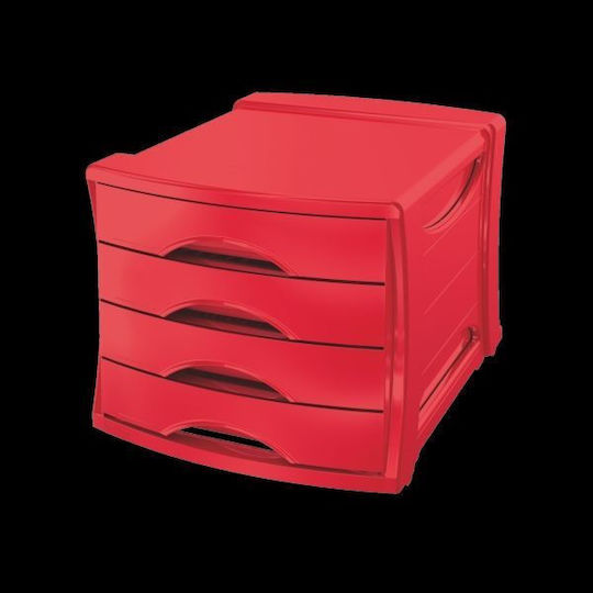 Esselte Plastic Sertar de birou 4 Locuri 6.1cmx35cmx25.4cm Albastru