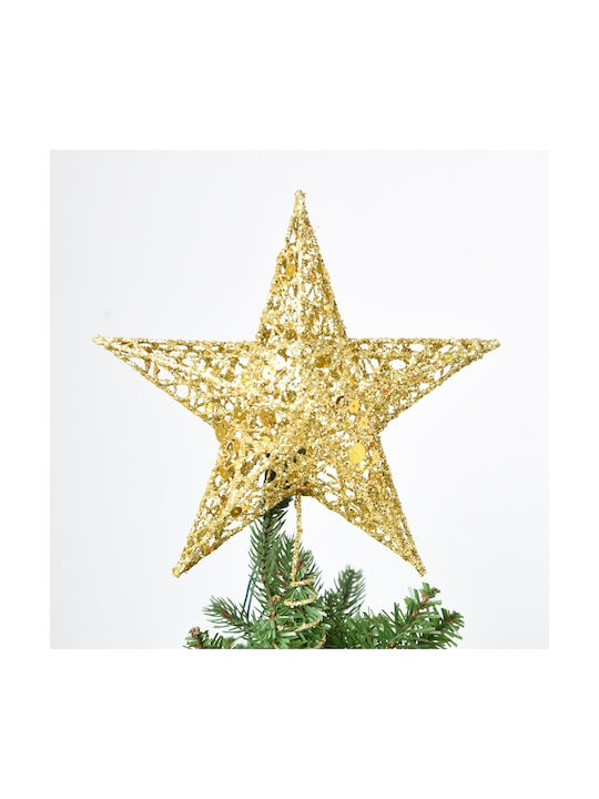 Top Christmas Star Ornament Gray 20x25cm