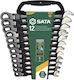 Sata Σετ Γερμανοπολύγωνα 19mm 12τμχ