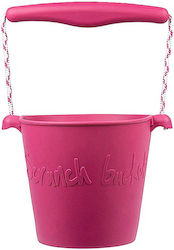 Scrunch Beach Bucket made of Silicone Red 13cm
