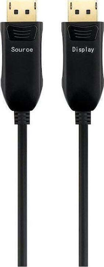 PremiumCord Cable DisplayPort male - DisplayPort male 15m Μαύρο (KPORT6-15)