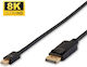 Microconnect Cable DisplayPort male - DisplayPort male 0.5m Black (DP-MMG-050MBV1.4)