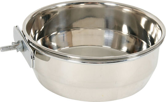 Zolux Edelstahl Schalen Futter für Hund & Katze 840ml 15cm in Grau Farbe