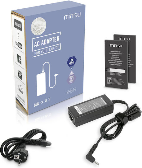 Mitsu Φορτιστής Laptop 33W 19V 1.75A