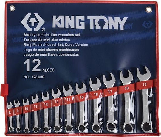 King Tony Set de 12 Chei Germane 8-19mm