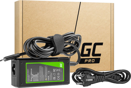 Green Cell USB-C Laptop Charger 45W 20V 2.25A for HP / Lenovo with Detachable Power Cable
