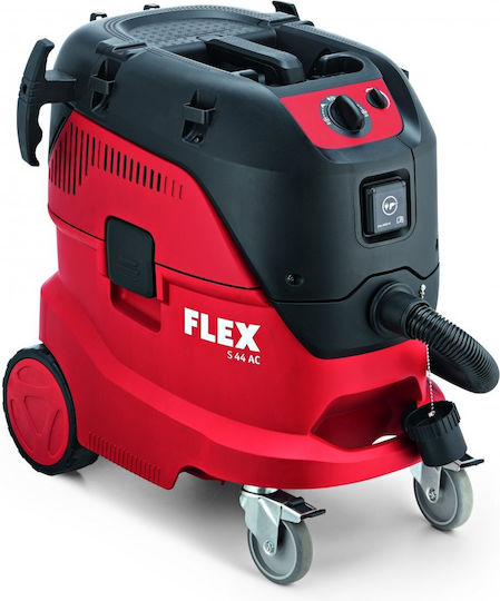 Flex Flex S 44 L AC Nass-Trocken Staubsauger 1400W mit Kunststoffbehälter 42lt Rote