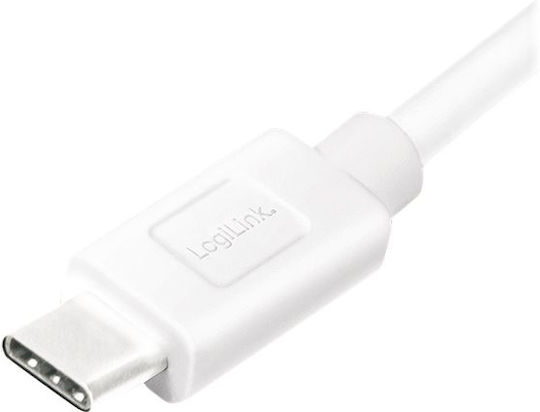 LogiLink USB 3.2 Kabel USB Typ-C männlich - USB-A 15W PD Weiß 1,5m