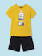 Kinder-Set mit Shorts Sommer 2Stück Yellow Waves