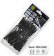 Bradas Plastic Cable Ties 250mmx4.8mm In Black Colour 100 Pieces