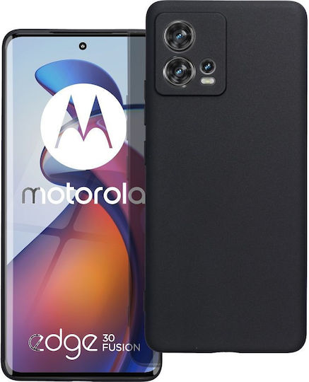 Matt Задна корица Силикон Черен (Motorola Edge 30 Fusion)