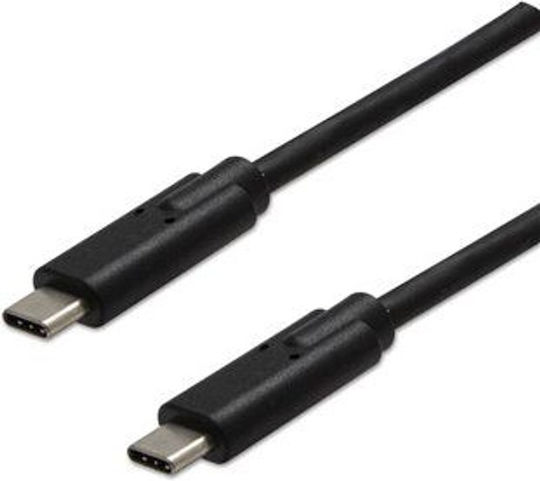 Neutralle USB 2.0 Kabel USB-C männlich - USB-C Schwarz 1m