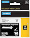 Dymo Label Maker Tape 5.5m x 19mm in Black Colour Compatible with Dymo Rhino/IND
