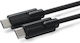 Microconnect USB 3.2 Video Cable USB-C male - USB-C 100W PD Μαύρο 0.25m USB3.2CC0.25