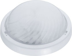 Eurohandel Πλαφονιέρα Οροφής Εξωτερικού Χώρου E27 σε Λευκό Χρώμα A2210-MP