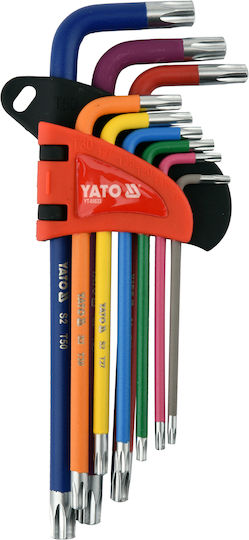Yato Σετ 9 Κλειδιά Torx σε Σχήμα L