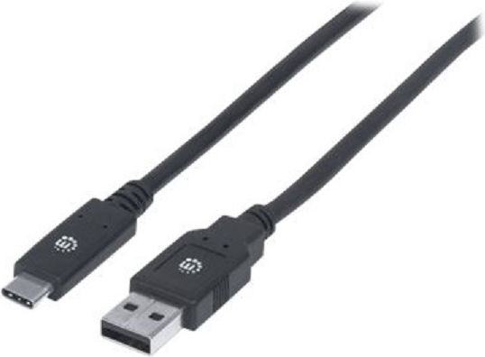 IC Intracom USB 3.1 Cable USB-C male - USB-A Μαύρο 2m 354974