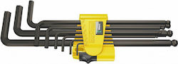 Wera Σετ 9 Κλειδιά Allen σε Σχήμα L 950/9 Hex Plus