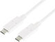 LogiLink USB 3.1 Video Cable USB-C male - USB-C 60W PD Λευκό 0.5m CU0130