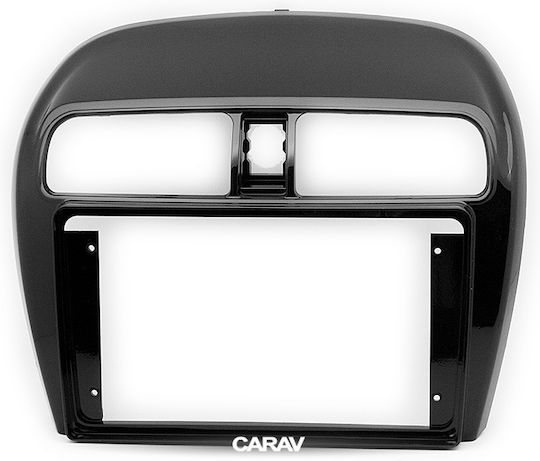 CARAV Industries Inc. DIN Fascia Panels 2 Din Compatible with Screen 9" for Mitsubishi Mirage 2013-2020