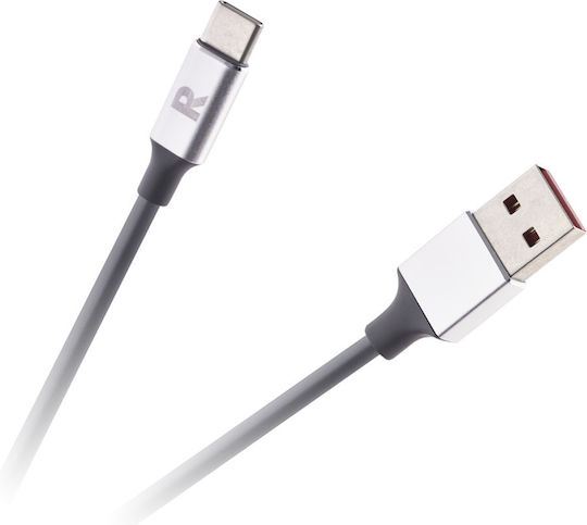 Rebel USB 3.0 Cable USB-C male - USB-A Μαύρο 2m RB-6011-200-B