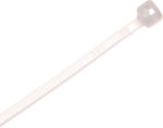 Elektro Plast Pack of 100pcs White Plastic Cable Ties 140x2.5mm 25-140