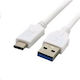 C-TECH Regular USB 2.0 Cablu USB-C bărbătesc - USB-A Alb 2m (CB-USB2C-20W)