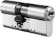EVVA Lock Cylinder Security 60mm (30-30) with 3 Keys Silver