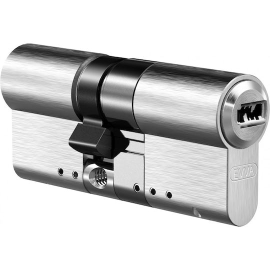 EVVA Lock Cylinder Security 100mm (30-70) with 3 Keys Silver