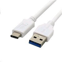 C-TECH USB 2.0 Cable USB-C male - USB-A White 1m (CB-USB2C-10W)