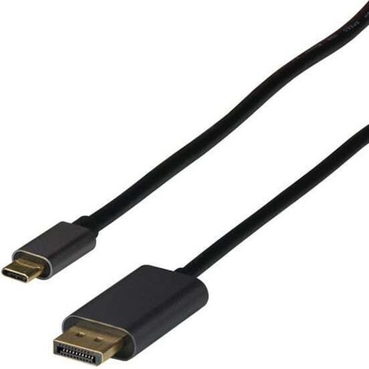 EFB USB 2.0 Cable USB-C male - DisplayPort Μαύρο 2m