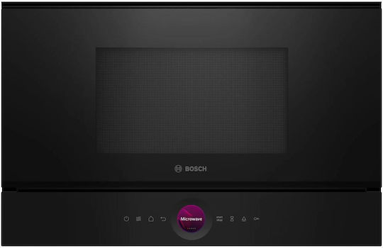 Bosch Εντοιχιζόμενος Φούρνος Μικροκυμάτων με Grill 21lt Μαύρος