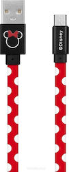 Disney Minnie Dots USB 2.0 USB-C male - USB-A 1m (DUSMIN025)