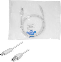 LogiLink USB 2.0 USB-C masculin - USB-B 1m (CU0160)