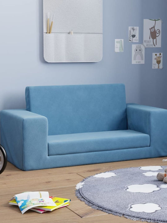 Sofa with Armrests Blue 84x38x34cm 1pcs