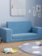 Sofa with Armrests Blue 84x38x34cm 1pcs