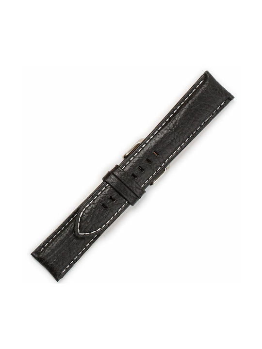 Leather Strap Black 24mm