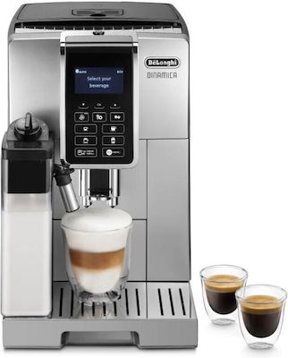 De'Longhi Automatic Espresso Machine 1450W Pressure 15bar for Cappuccino with Grinder Silver