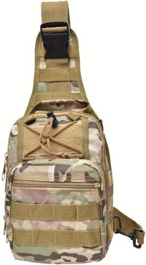 One Strap Bl050-b14 Στρατιωτικό Τσαντάκι Στήθους από Πολυεστέρα Multicam 7lt