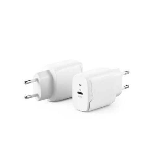 Alogic Ladegerät ohne Kabel GaN mit USB-C Anschluss 20W Stromlieferung Weißs (WC1X20-EU)