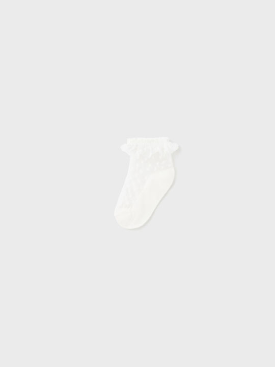 Mayoral Kids' Ankle Socks Ecru