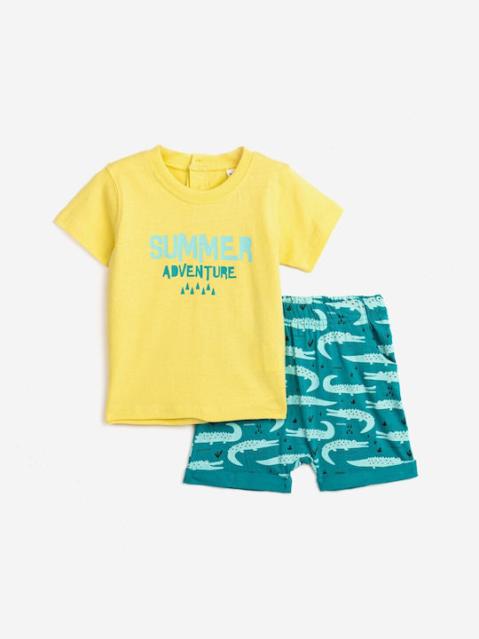 Funky Kids Set with Shorts Summer 2pcs Butter/g...