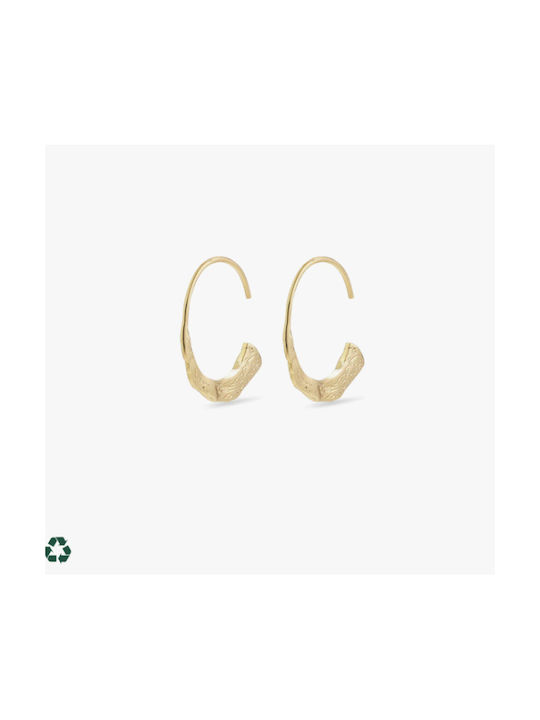 Pilgrim Earrings Hoops Gold Plated