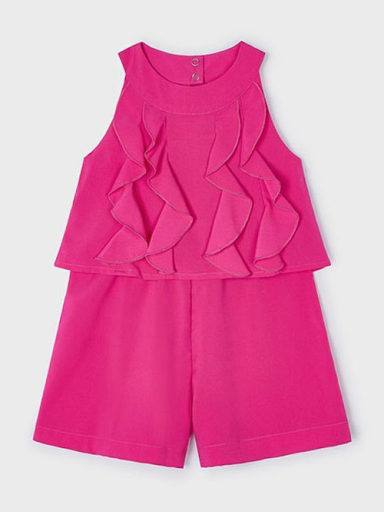 Șort/Salopetă Copii Întreg din Material Textil Fuchsia