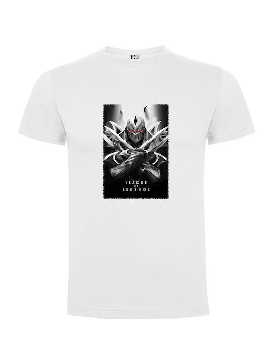 iLovePrints Red-eyed Mordekaiser Art T-shirt White Cotton