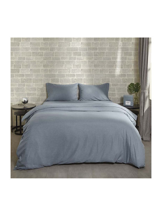 Cannon Set Husă de Pilotă Single cu Față de Pernă 170x250 Smoke Blue