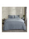 Cannon Set Husă de Pilotă Single cu Față de Pernă 170x250 Smoke Blue