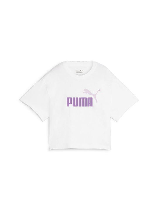 Puma Kids' Blouse Short Sleeve White