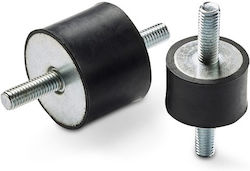 MM62525 Anti-Vibration Mounting M6 25x25 Male-Male MM62525 Anti-Vibration Mounting M6 25x25 Male-Male