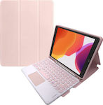 Alogy Back Cover Leather with Keyboard English US Pink Apple iPad 10.2 2019/2020/2021 7/8/9Gen